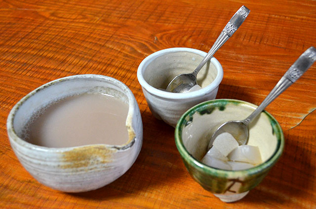 そば湯・そば寒天